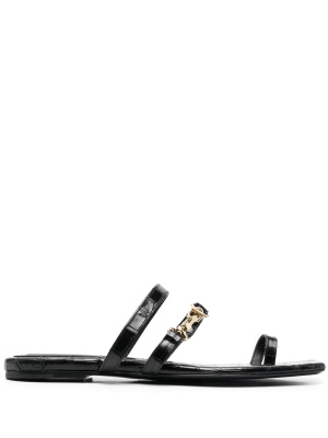 

Chain-link leather sandals, TOTEME Chain-link leather sandals