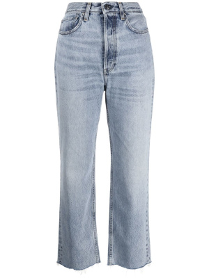 

Classic-cut cropped jeans, TOTEME Classic-cut cropped jeans