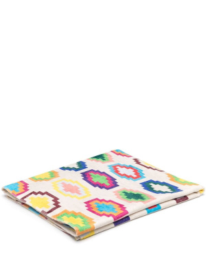 

Geometric-print cotton-blend beach towel, Marcelo Burlon County of Milan Geometric-print cotton-blend beach towel