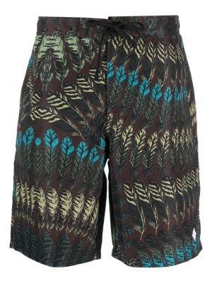 

Feather-print swim shorts, Marcelo Burlon County of Milan Feather-print swim shorts