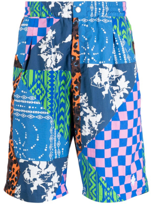 

Multi-panel knee-length shorts, Marcelo Burlon County of Milan Multi-panel knee-length shorts