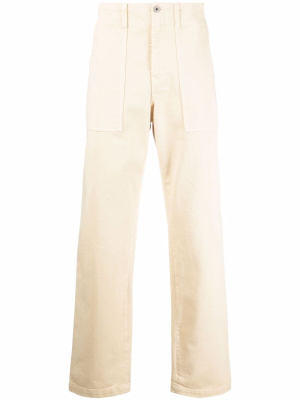 

Embroidered Cross straight-leg trousers, Marcelo Burlon County of Milan Embroidered Cross straight-leg trousers