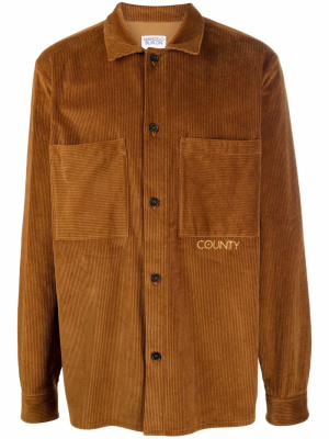 

Corduroy long-sleeve shirt, Marcelo Burlon County of Milan Corduroy long-sleeve shirt