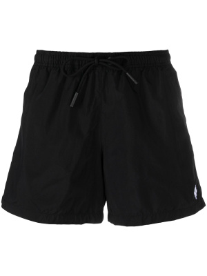 

Embroidered Cross swim shorts, Marcelo Burlon County of Milan Embroidered Cross swim shorts