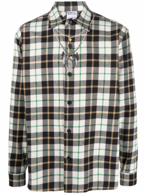 

Feather checked shirt, Marcelo Burlon County of Milan Feather checked shirt