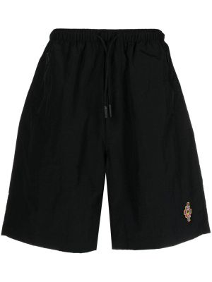 

Logo-embroidered bermuda shorts, Marcelo Burlon County of Milan Logo-embroidered bermuda shorts