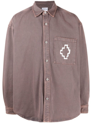 

Cross-motif long-sleeved shirt, Marcelo Burlon County of Milan Cross-motif long-sleeved shirt