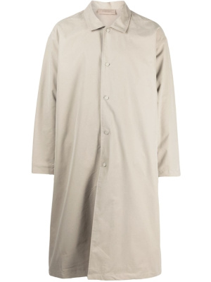 

Twill-weave single-breasted coat, FEAR OF GOD ESSENTIALS Twill-weave single-breasted coat