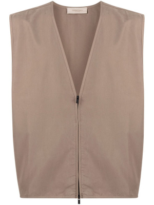 

V-neck zipped-up gilet, FEAR OF GOD ESSENTIALS V-neck zipped-up gilet