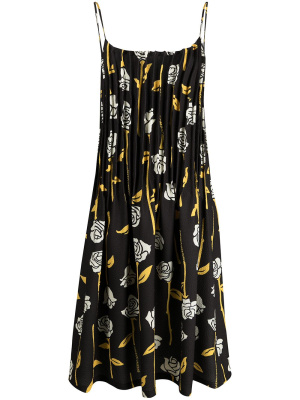 

Rose-print pleated dress, Opening Ceremony Rose-print pleated dress