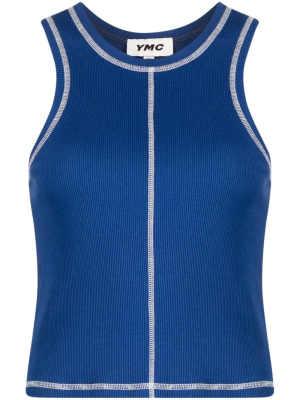 

Dot contrast-stitching top, YMC Dot contrast-stitching top