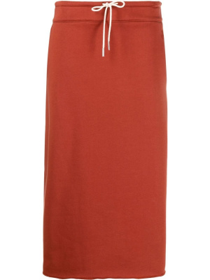 

Drawstring-waist midi skirt, Jil Sander Drawstring-waist midi skirt