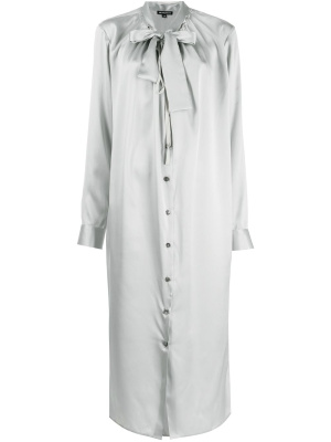 

Tied neckline silk dress, Ann Demeulemeester Tied neckline silk dress