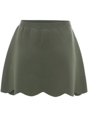 

Scalloped-hem miniskirt, JW Anderson Scalloped-hem miniskirt