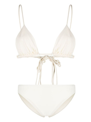 

Embroidered logo bikini set, Jil Sander Embroidered logo bikini set