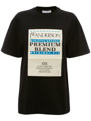 

Care label T-shirt, JW Anderson Care label T-shirt