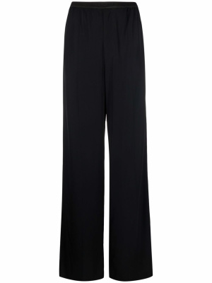 

Logo-waistband wide-leg trousers, Balenciaga Logo-waistband wide-leg trousers