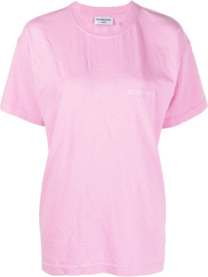 

Paris logo round neck T-shirt, Balenciaga Paris logo round neck T-shirt