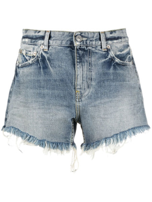 

Frayed hem denim shorts, Balenciaga Frayed hem denim shorts