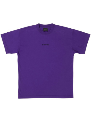 

Logo-print cotton T-shirt, Balenciaga Logo-print cotton T-shirt