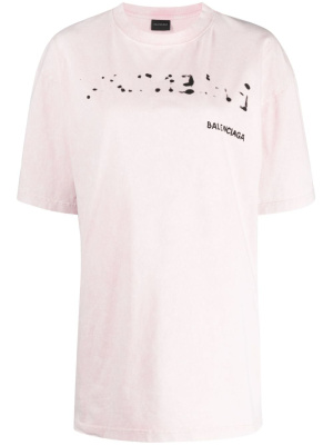 

Oversized logo-print T-shirt, Balenciaga Oversized logo-print T-shirt