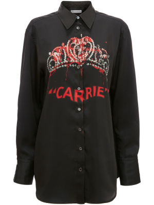 

Carrie-print long-sleeved shirt, JW Anderson Carrie-print long-sleeved shirt