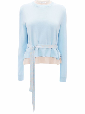 

Layered crewneck jumper, JW Anderson Layered crewneck jumper