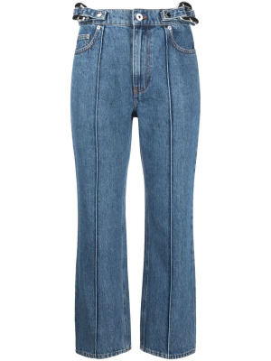 

Chain-detail straight-leg jeans, JW Anderson Chain-detail straight-leg jeans