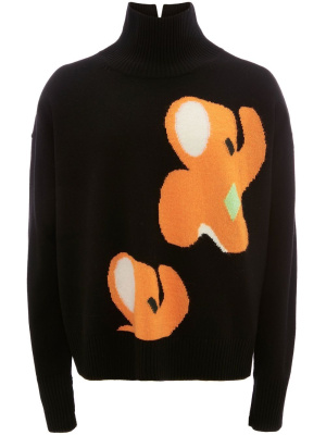 

Elephant-intarsia roll neck jumper, JW Anderson Elephant-intarsia roll neck jumper