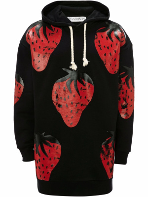 

Strawberry-print hoodie, JW Anderson Strawberry-print hoodie