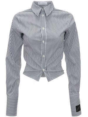 

Stripe-print fitted shirt, JW Anderson Stripe-print fitted shirt