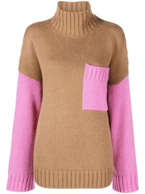 

Patch-pocket roll neck jumper, JW Anderson Patch-pocket roll neck jumper