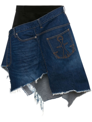 

Distressed asymmetric-design skirt, JW Anderson Distressed asymmetric-design skirt