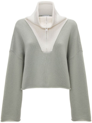 

Logo-patch long-sleeve jumper, JW Anderson Logo-patch long-sleeve jumper