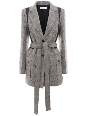 

Belted patchwork jacket, JW Anderson Belted patchwork jacket