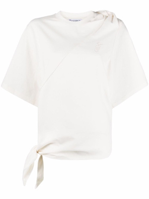 

Knot-detail short-sleeve top, JW Anderson Knot-detail short-sleeve top