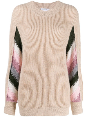 

Striped detail knitted sweater, JW Anderson Striped detail knitted sweater
