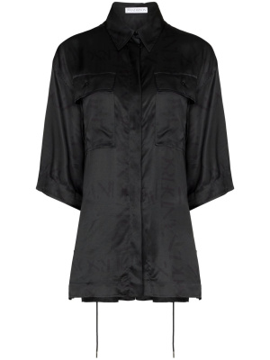 

Logo-print drawstring shirt, JW Anderson Logo-print drawstring shirt