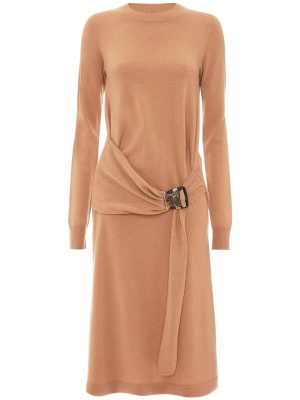 

Buckled-waist knit dress, JW Anderson Buckled-waist knit dress