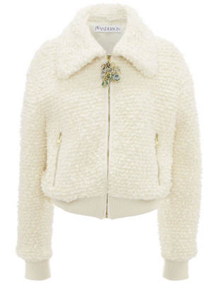 

Knitted logo-zipper jacket, JW Anderson Knitted logo-zipper jacket