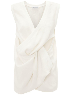 

Twist-front sleeveless top, JW Anderson Twist-front sleeveless top