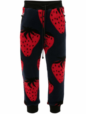 

Strawberry-print track pants, JW Anderson Strawberry-print track pants