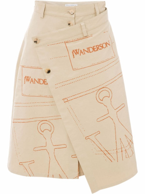 

Wrap-front skirt, JW Anderson Wrap-front skirt
