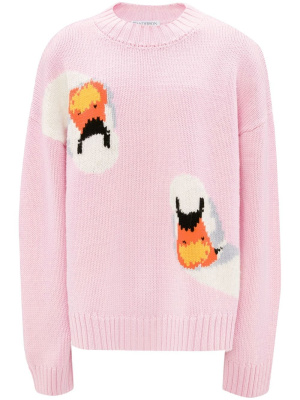 

Swan-motif jumper, JW Anderson Swan-motif jumper