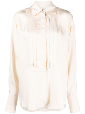 

Pleated satin shirt, Jil Sander Pleated satin shirt