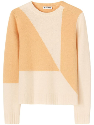 

Colour-block print knit jumper, Jil Sander Colour-block print knit jumper