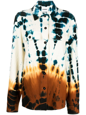 

Abstract print wool-blend shirt, Jil Sander Abstract print wool-blend shirt