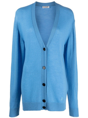 

V-neck wool cardigan, Jil Sander V-neck wool cardigan