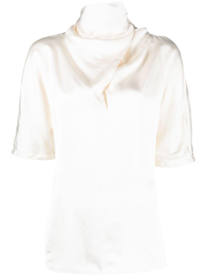 

High-neck silk blouse, Jil Sander High-neck silk blouse