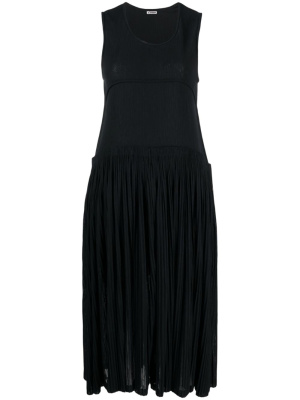 

Sleeveless pleated midi dress, Jil Sander Sleeveless pleated midi dress